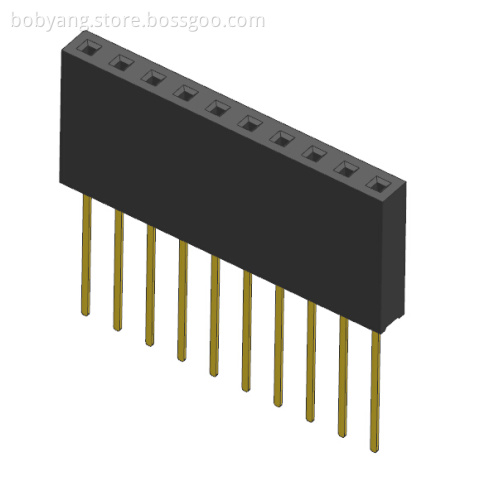 2.54mm Female Header Single Row Straight Type H:11.0